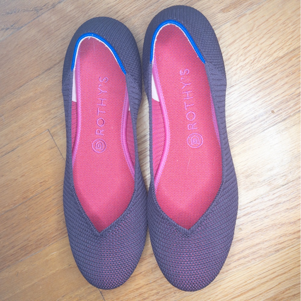 Rothy’s Berry Lattice Round Toe Flats - Picture 2 of 6
